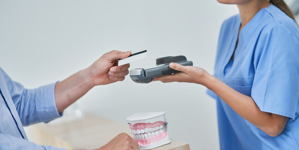 dentists paying by card