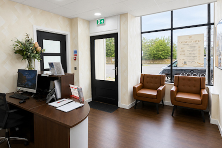 Pristine Smile dental practice reception